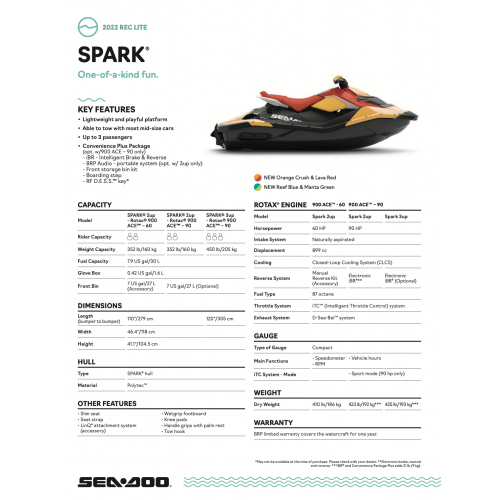 Sea-Doo Spark 2up 60 2021