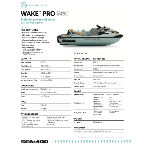 SEA-DOO Wake Pro 230 2020