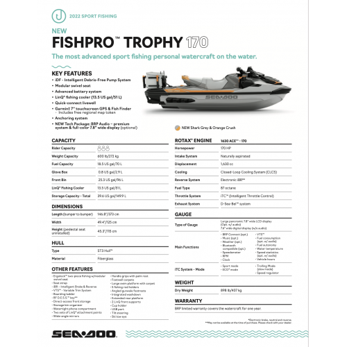SEA-DOO FishPro Trophy Audio iDF 2022