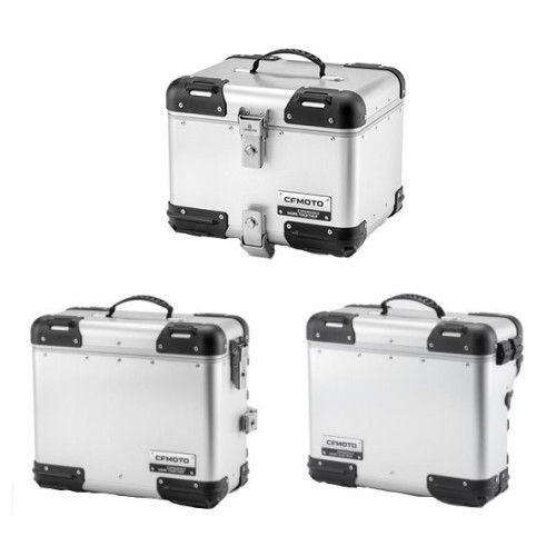 CFMOTO pannier set 450MT / 700MT / 800 MT/X silver