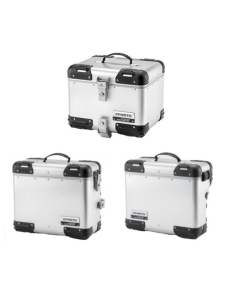 CFMOTO pannier set 450MT / 700MT / 800 MT/X silver