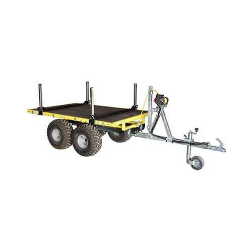 Log Bolsters water tank installation module