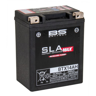 BS BATTERY SLA Max Battery Maintenance Free Factory Activated - BTZ14S MAX FA