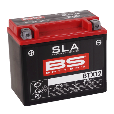 BS BATTERY SLA Max Battery Maintenance Free Factory Activated - BTX12 (FA)