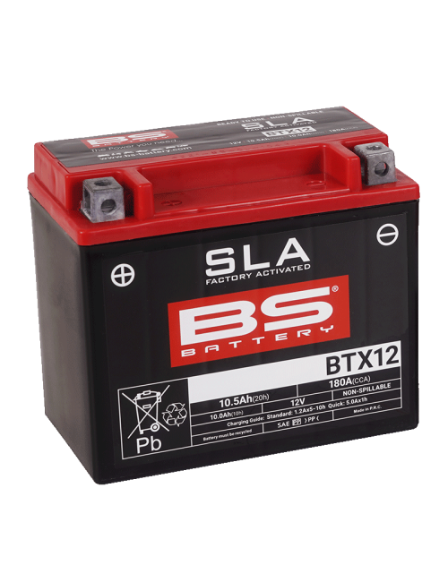 BS BATTERY SLA Max Battery Maintenance Free Factory Activated - BTX12 (FA)