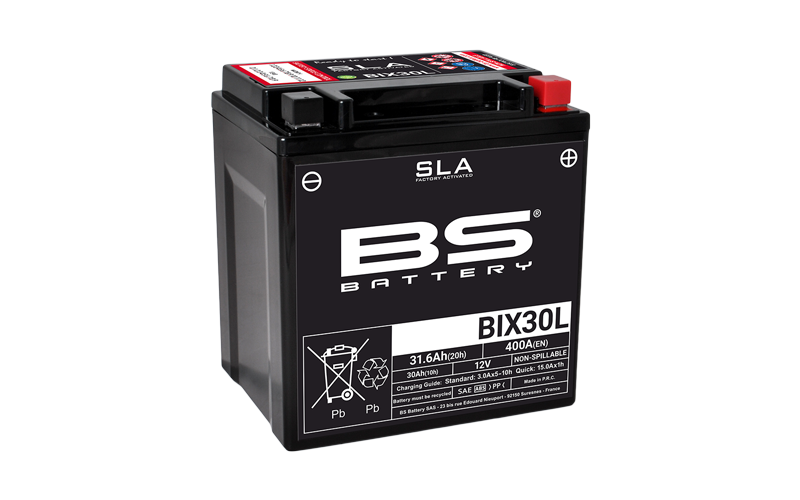 BS BATTERY SLA Battery Maintenance Free Factory Activated - BIX30L