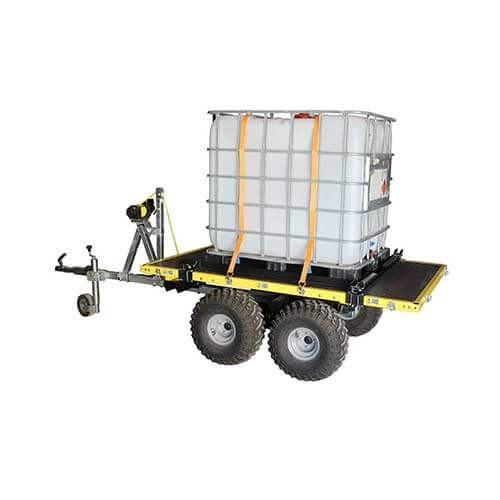 Log Bolsters water tank installation module