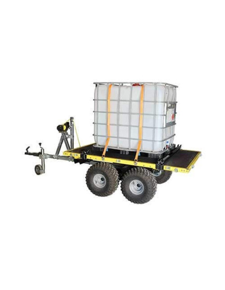 Log Bolsters water tank installation module