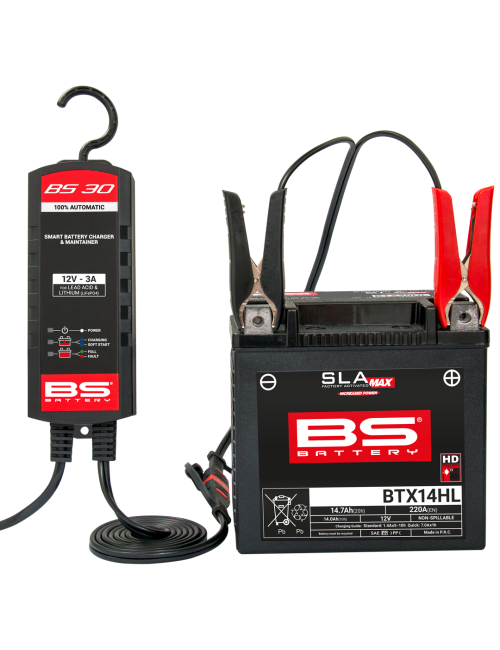BS BATTERY BS30 Smart Battery Charger - 12V 3A