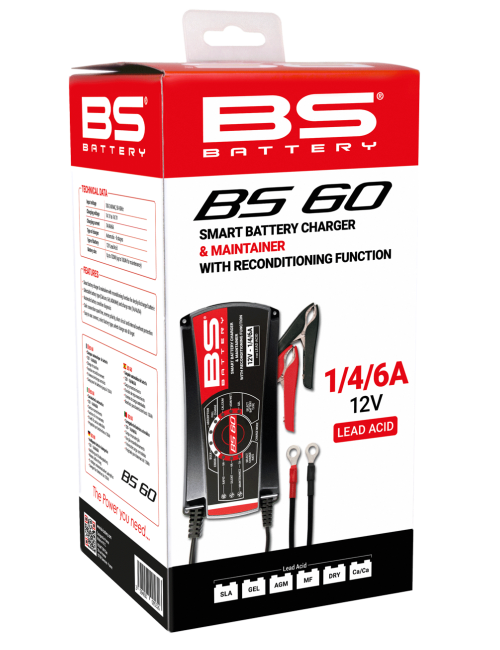 BS BATTERY BS60 Pro-Smart Battery Charger - 12V 1/4/6A