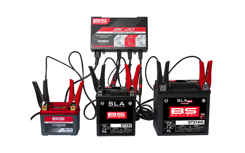 BS BATTERY BK20 Smart Battery Charger -6V/12V 3x2A