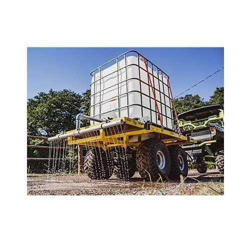 Log Bolsters water tank installation module