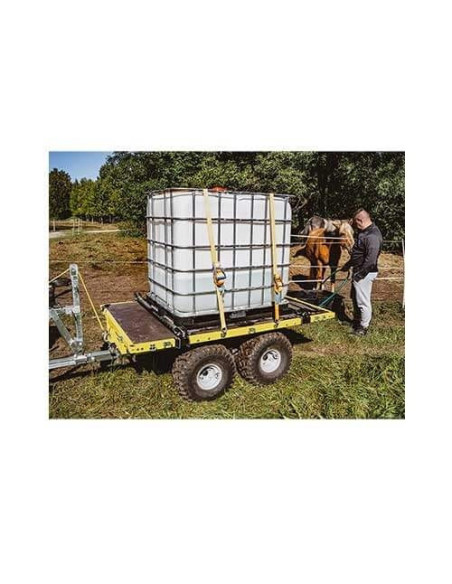 Log Bolsters water tank installation module