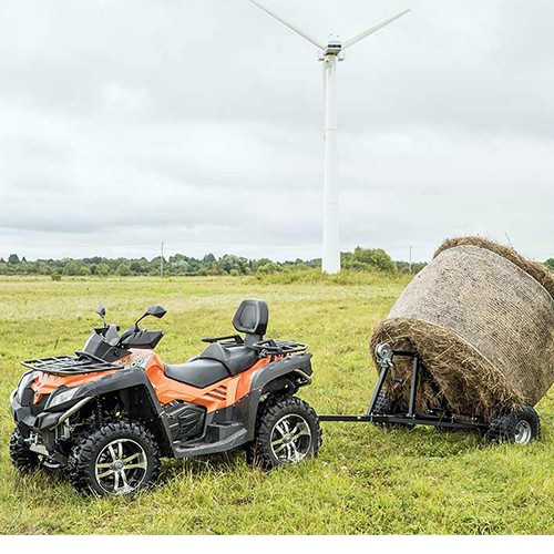 Iron Baltic hay bale trailer