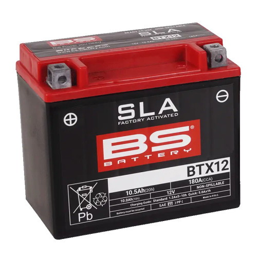 BS BATTERY SLA Max Battery Maintenance Free Factory Activated - BTX12 (FA)
