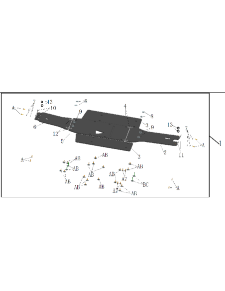 Pl. Front A-arm guards (pair) CFMOTO CFORCE 625