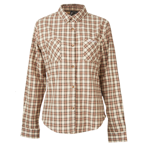 Women's Pink & Khaki Checked Blouse