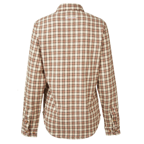 Women's Pink & Khaki Checked Blouse