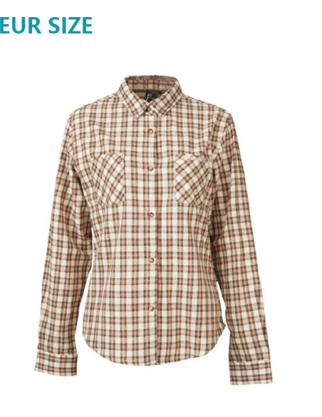 Women's Pink & Khaki Checked Blouse