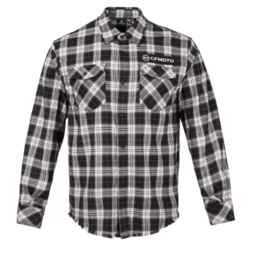 Men's Black & White Checked Shirt