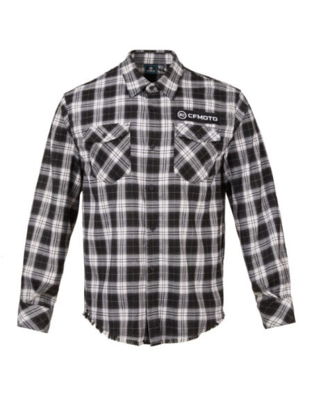 Cămașă bărbați în carouri, Alb/Negru