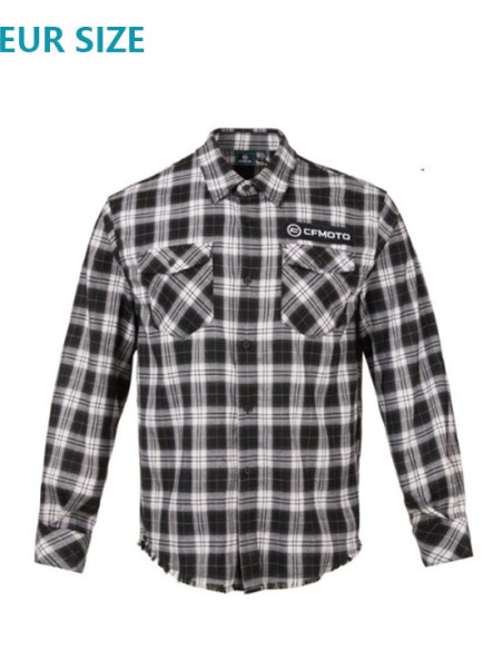 Men's Black & White Checked Shirt