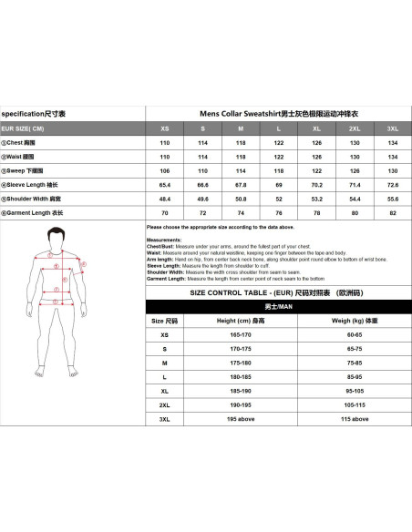 Jachetă bărbați CFMOTO Athletic Sport, Guler înalt