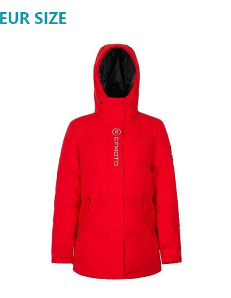 CFMOTO Women's Heavy Winter Down Jacket, Mid-Length