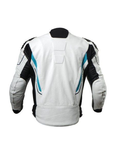 Geacă bărbați CFMOTO Cycling White Leather
