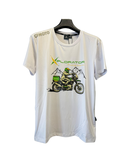 Tricou bărbați CFMOTO Peru White