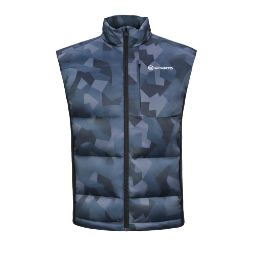 Vestă cu puf, model camuflaj
