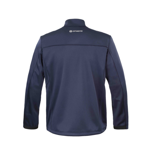 Deep stand-up collar blouse
