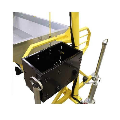 Luggage container with Iron Baltic chainsaw holder