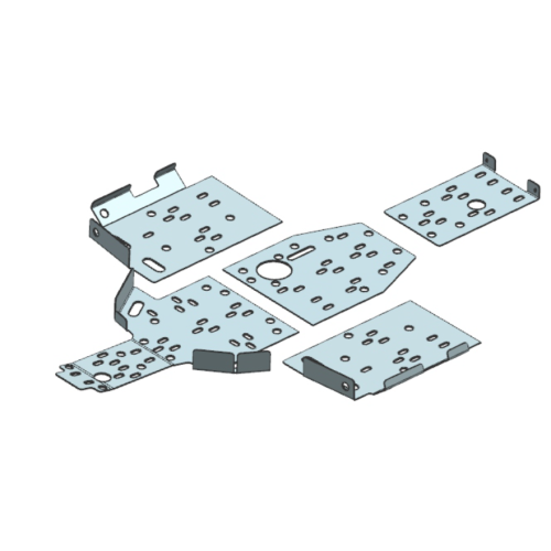 Ansamblu plăci de protecție din aluminiu - 2 UP