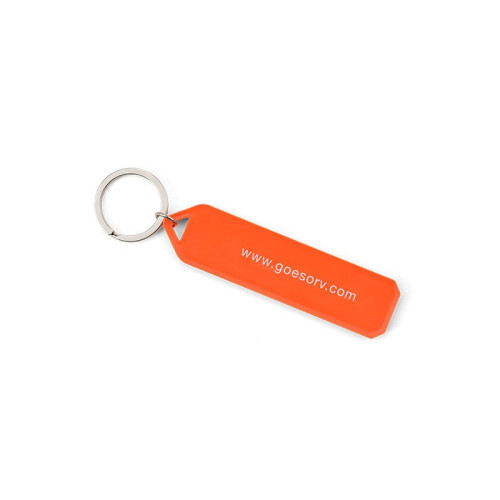 Soft rubber keychain