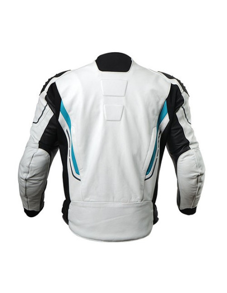 CFMOTO geaca riding de piele alba