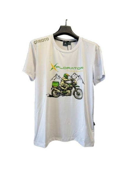 Tricou barbati Peru CFMOTO alb