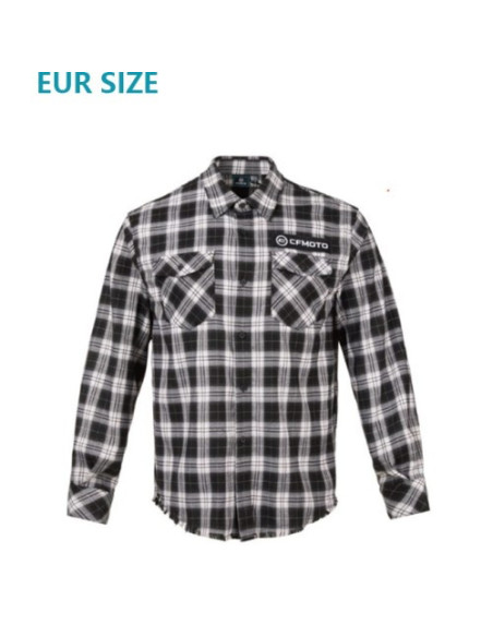Male Black -White Checked Blouse