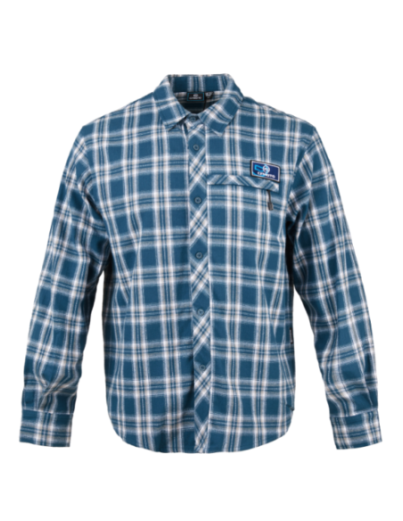 Male Blue-White Checked Blouse