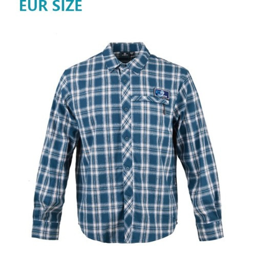 Male Blue-White Checked Blouse