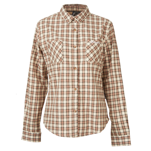 CFMOTO Female Pink Khaki Checked Blouse