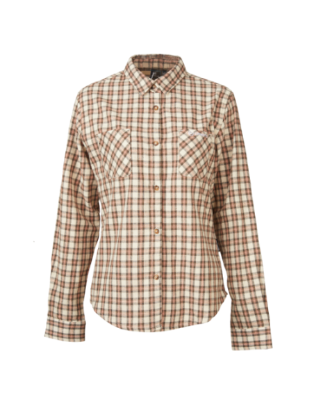 CFMOTO Female Pink Khaki Checked Blouse