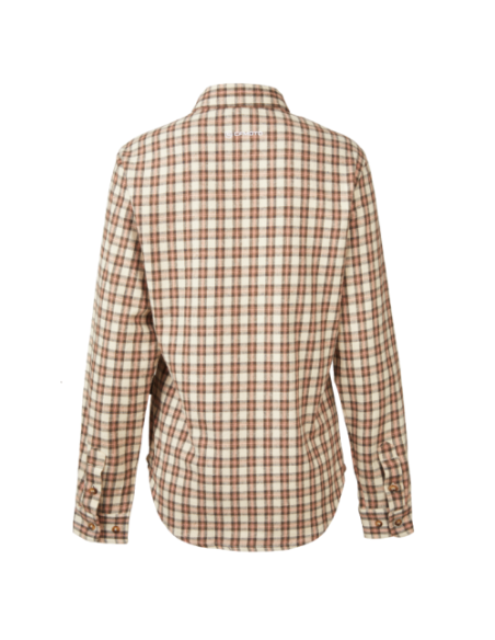 CFMOTO Female Pink Khaki Checked Blouse