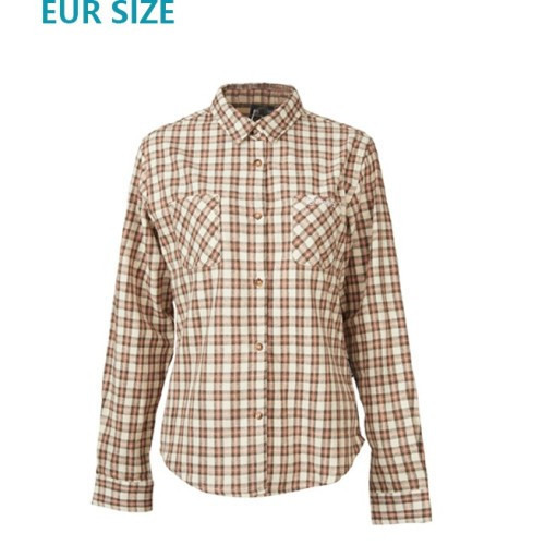 CFMOTO Female Pink Khaki Checked Blouse