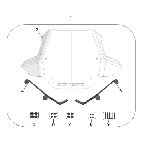 Parbriz CFORCE 625 / 600 Touring